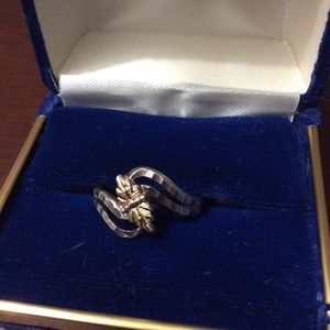 Black Hills Gold 12k/Sterling silver.